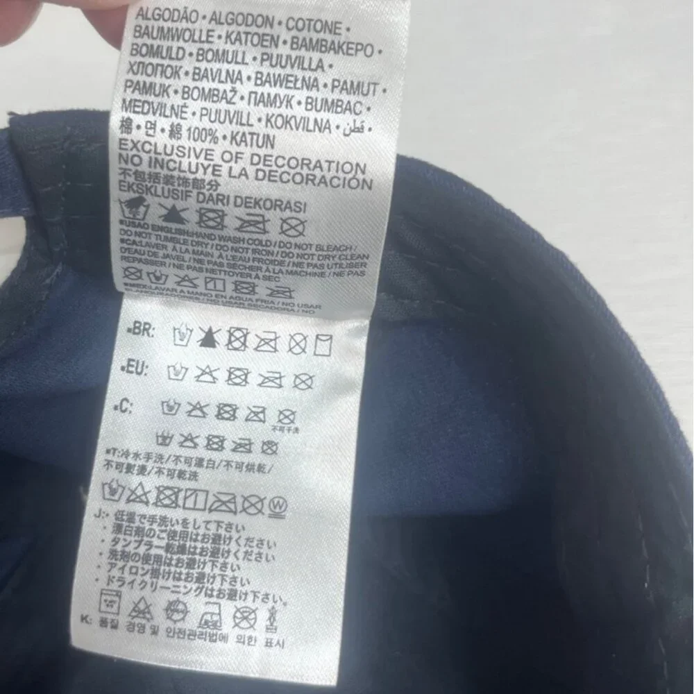 Converse Baseball Cap Hat Youth Size Blue Logo Patch Adjustable Strap - Picture 7 of 9